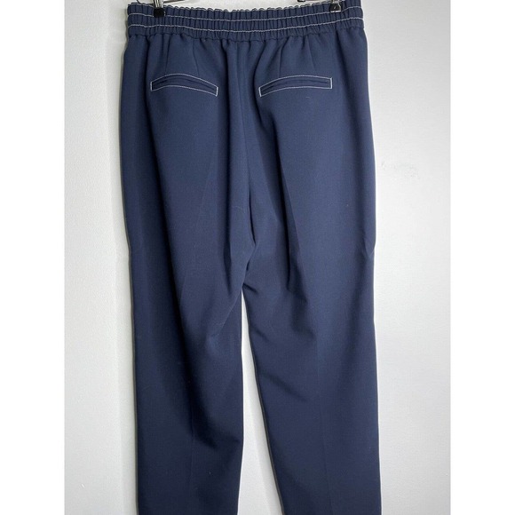 J. Crew Casual Jogger Pants Elastic Waist Pockets Size Large Navy Blue - Picture 5 of 9
